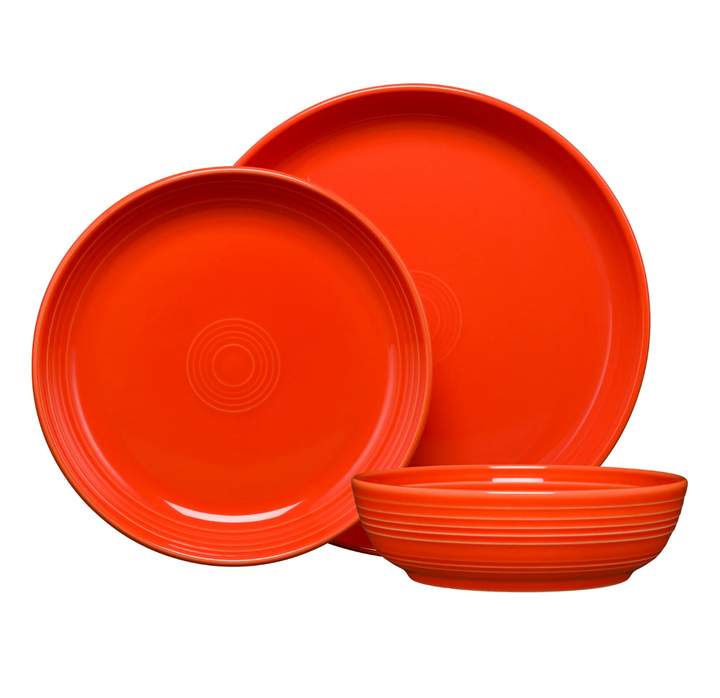 Fiestaware Coupe Bowl 3-Piece Place Setting