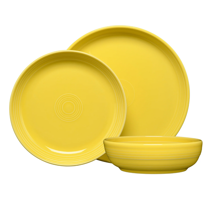 Fiestaware Coupe Bowl 3-Piece Place Setting
