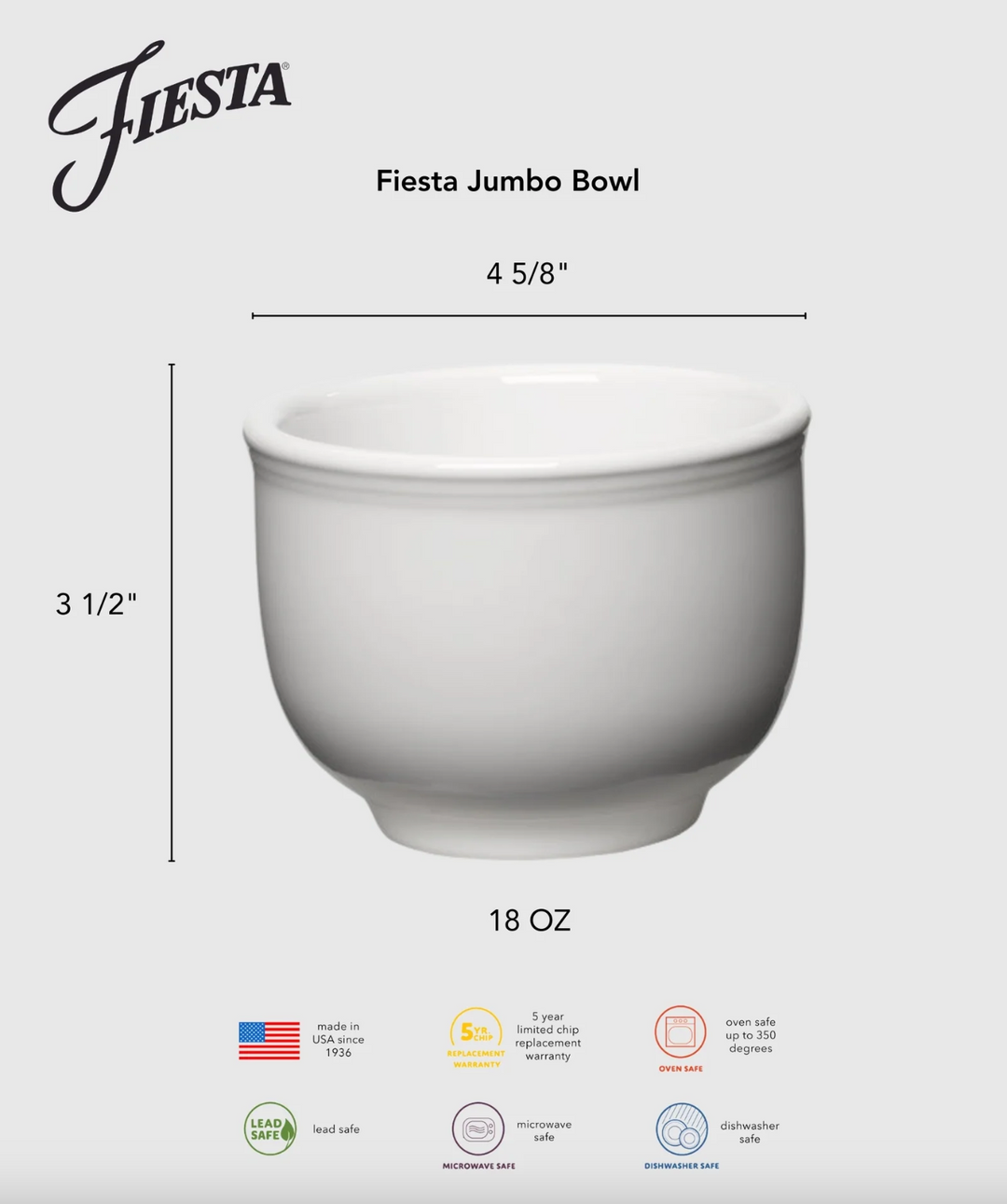 ?Fiestaware Bouillon - White