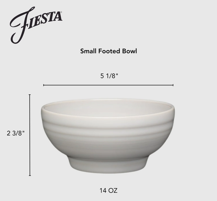 Fiestaware Small 5 1/8" Footed Bowl, 14oz