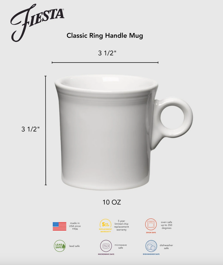 Fiestaware Classic Ring Handle 10.25oz Mug
