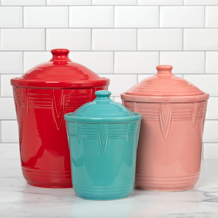 Fiestaware 1 Quart Small Chevron Canister