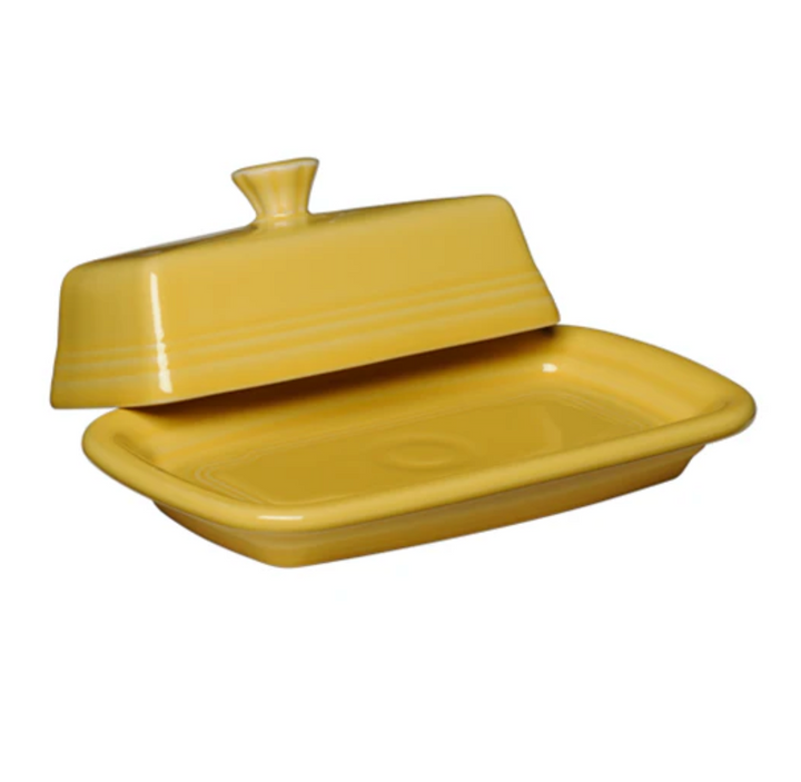 Fiestaware Extra Large Covered Butter Dish 8 1/8" x 5 1/8"