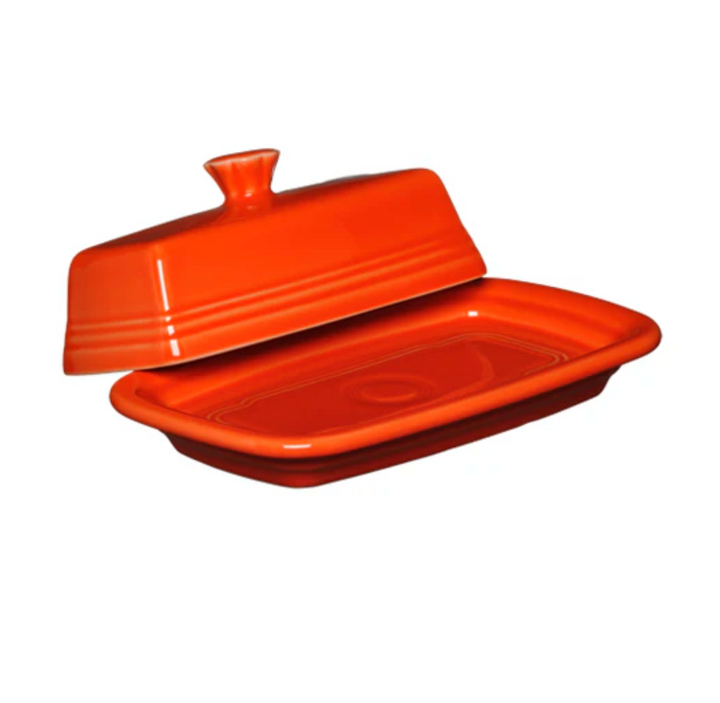 Fiestaware Extra Large Covered Butter Dish 8 1/8" x 5 1/8"