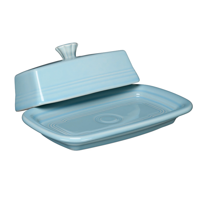 Fiestaware Extra Large Covered Butter Dish 8 1/8" x 5 1/8"