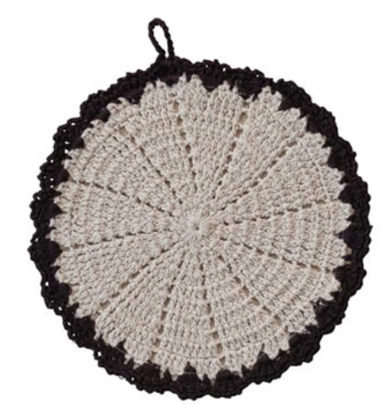 Cotton Crocheted Potholder Abstract