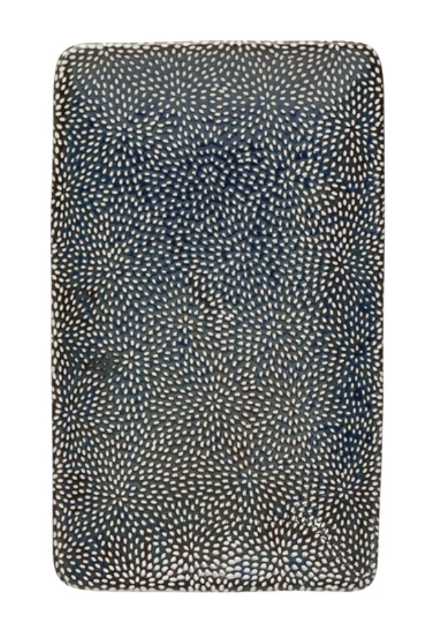 Dark Blue Stoneware Platters