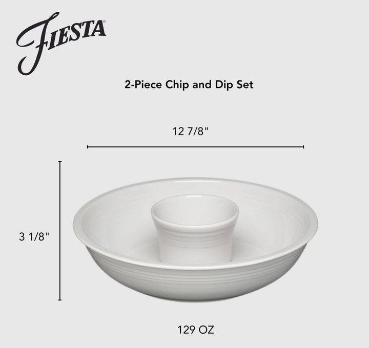Fiestaware 2-Piece Chip-N-Dip Set, 12 7/8"