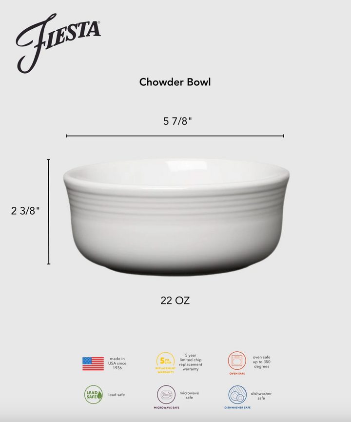 Fiestaware 5 7/8" Chowder Bowl, 22oz