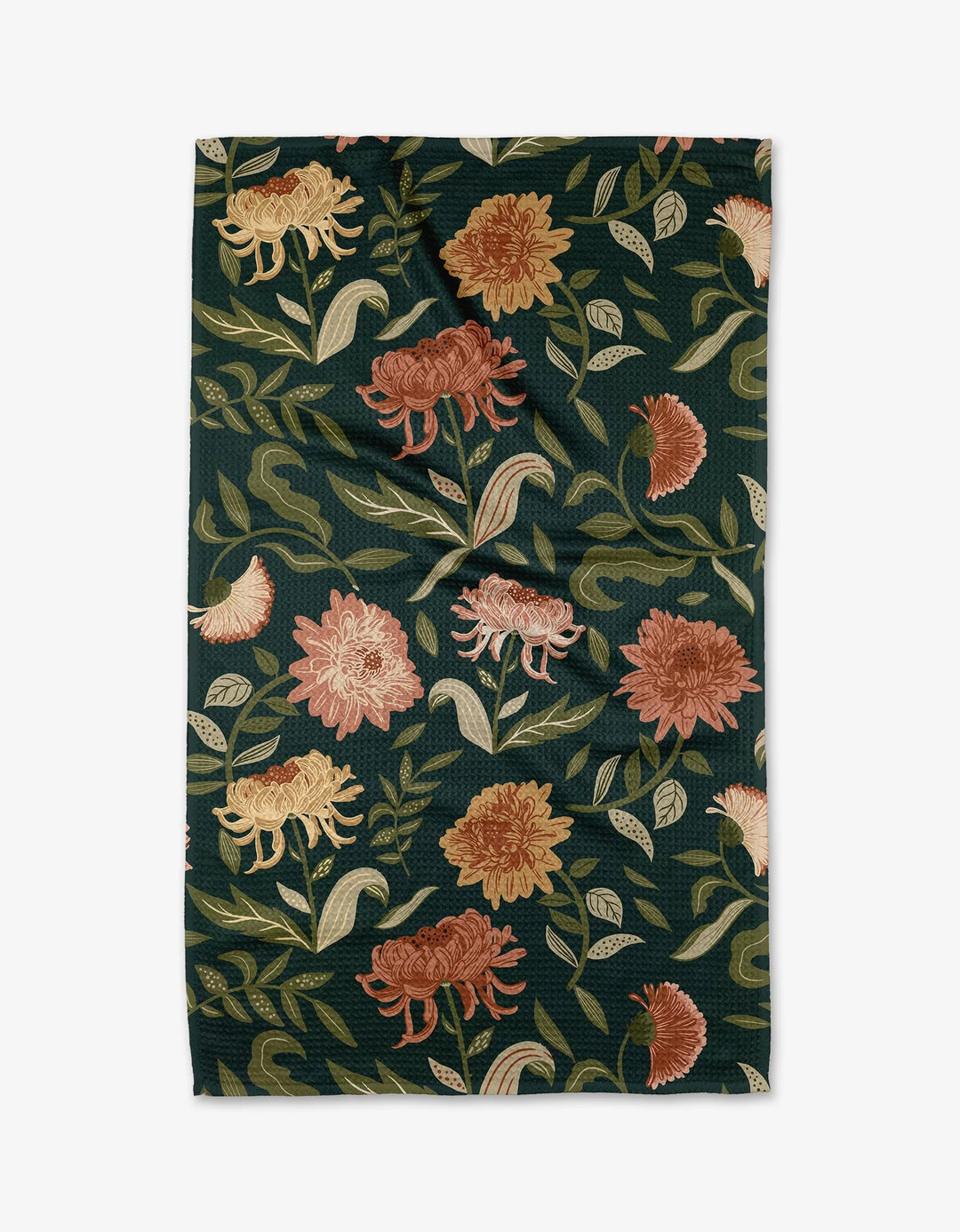 Chrysanthemums In November Kitchen Tea Towel
