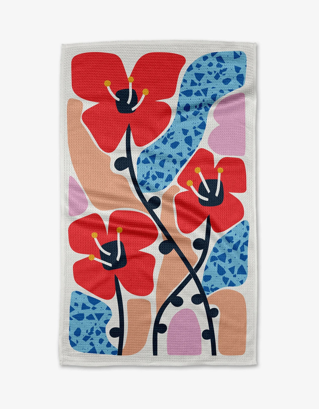 Dizzy Poppies Kitchen Tea Towel