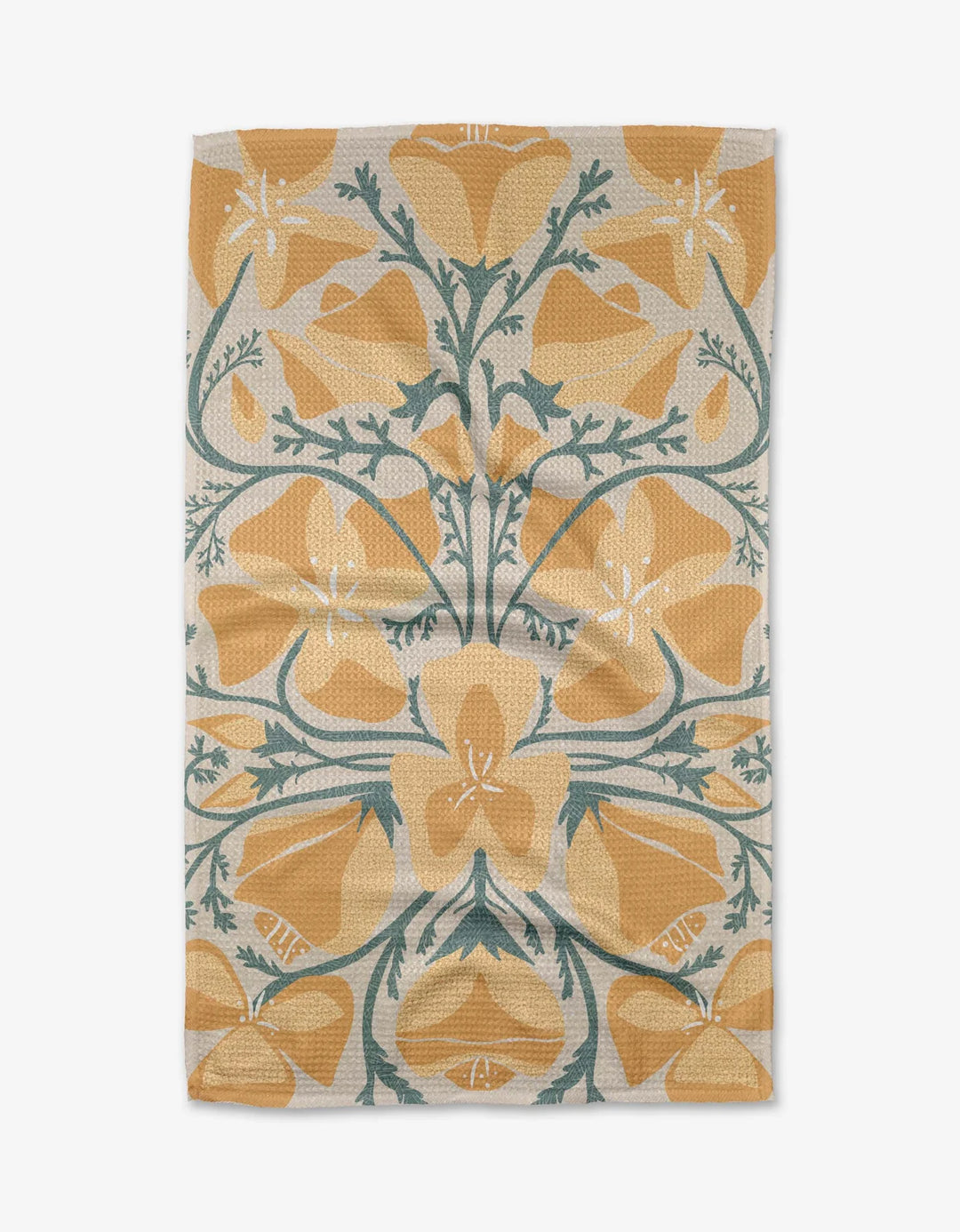 Golden Poppy Kitchen Tea Towel