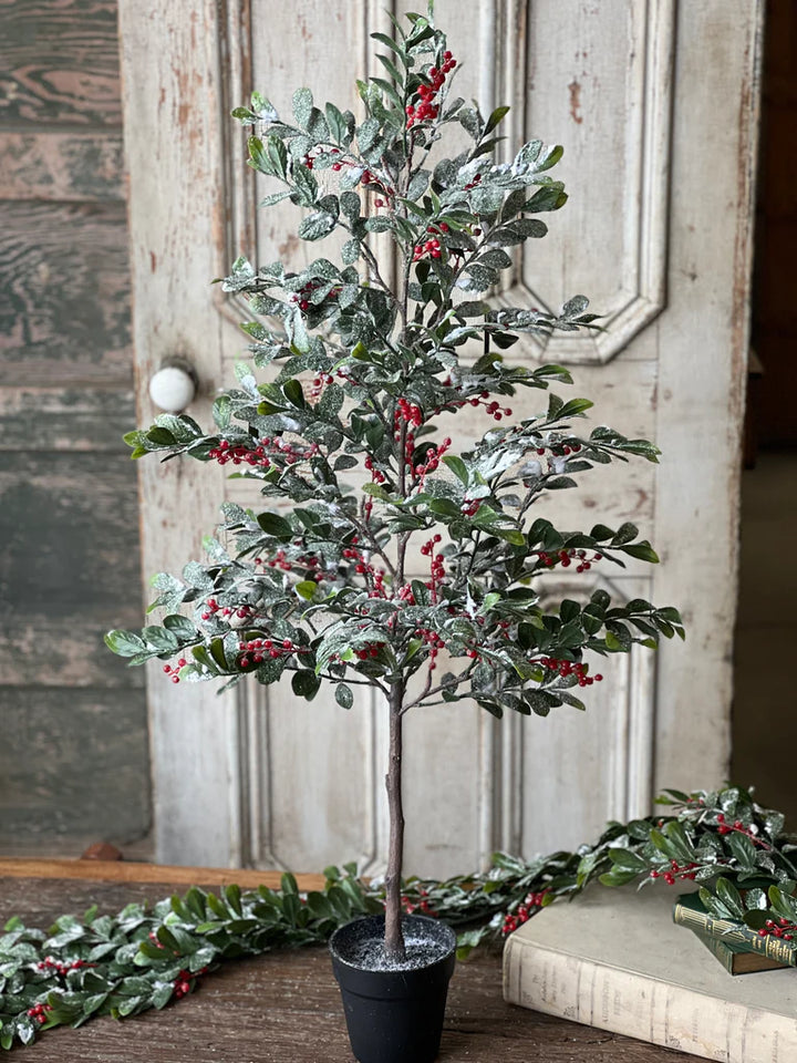 Holly Jolly Greens Tree, 40"