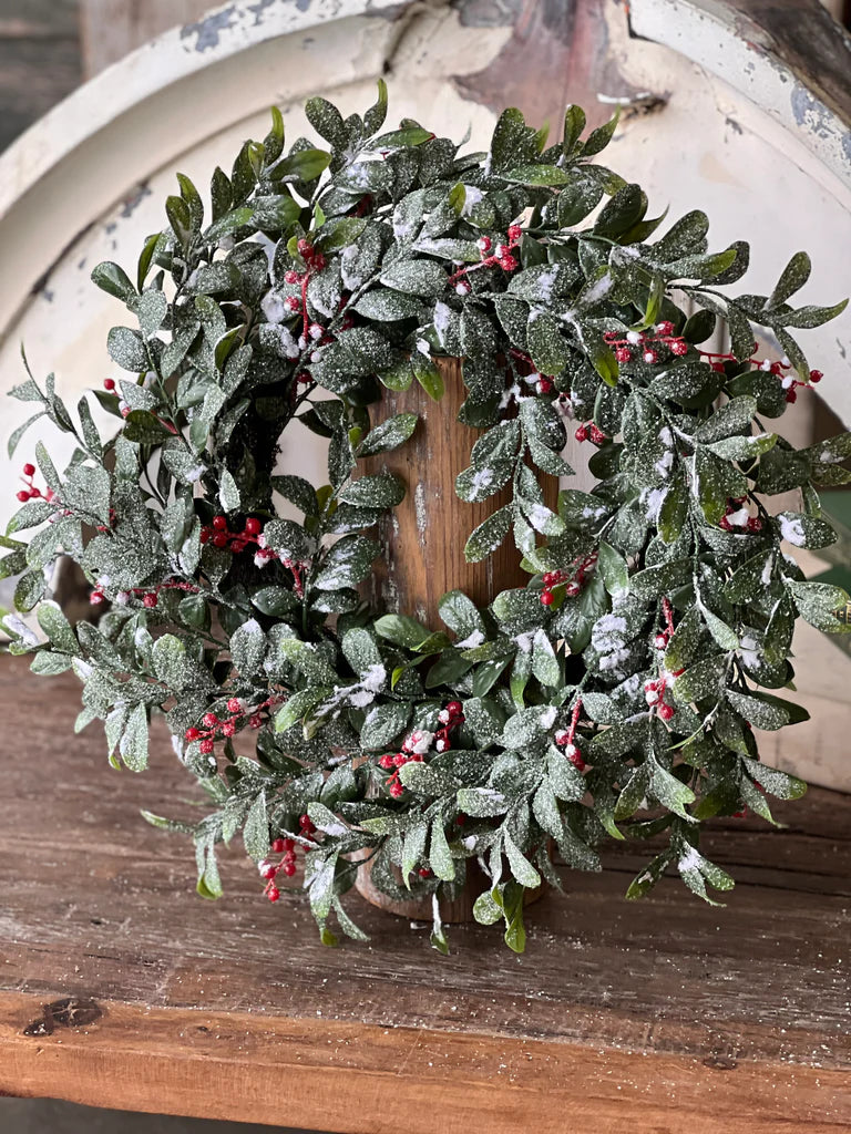 Holly Jolly Greens Wreath, 24"