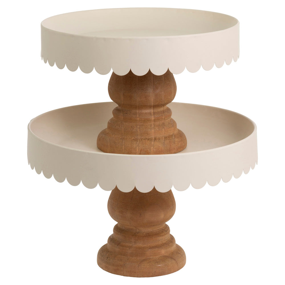 Almond Scallop Decor Stands