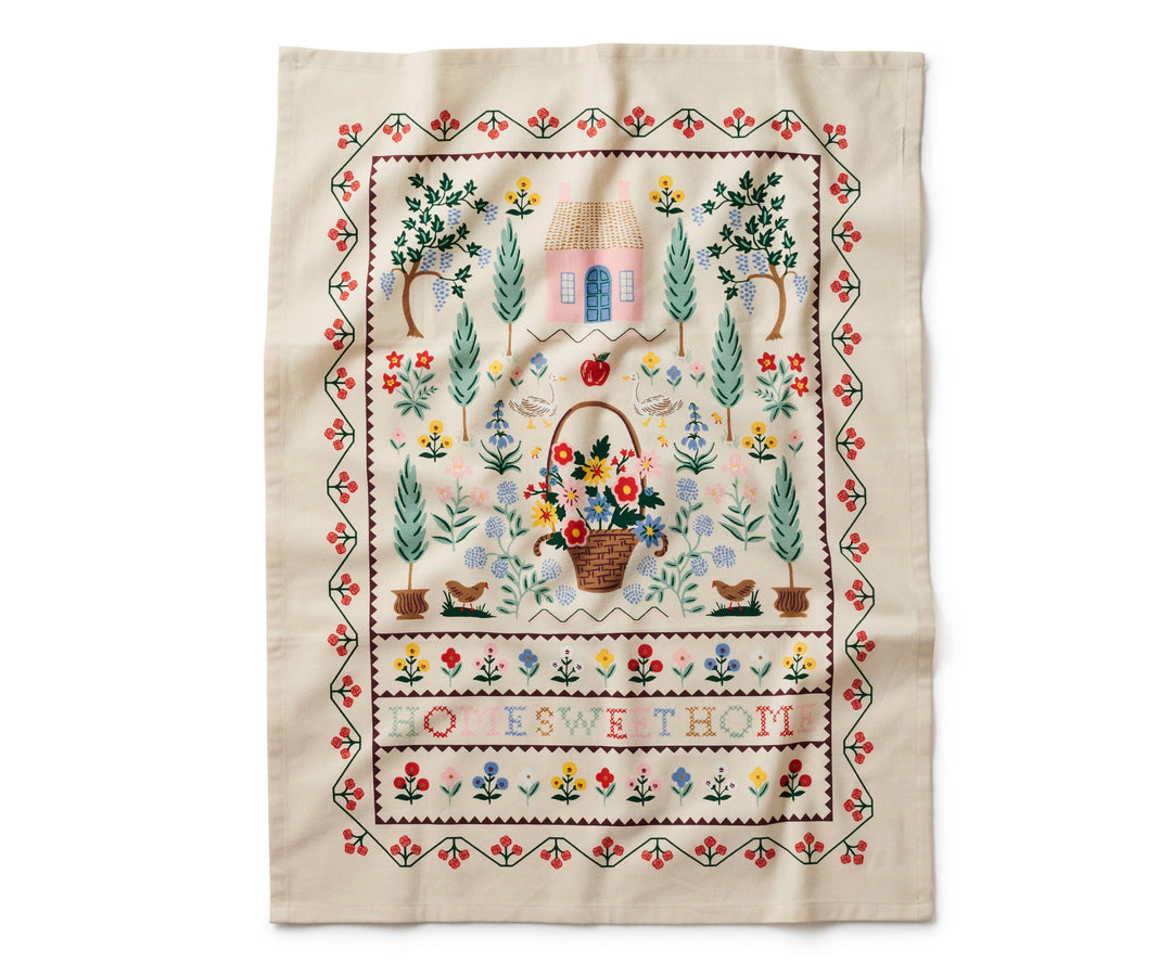 Rifle Paper Co. Home Sweet Home Tea Towel
