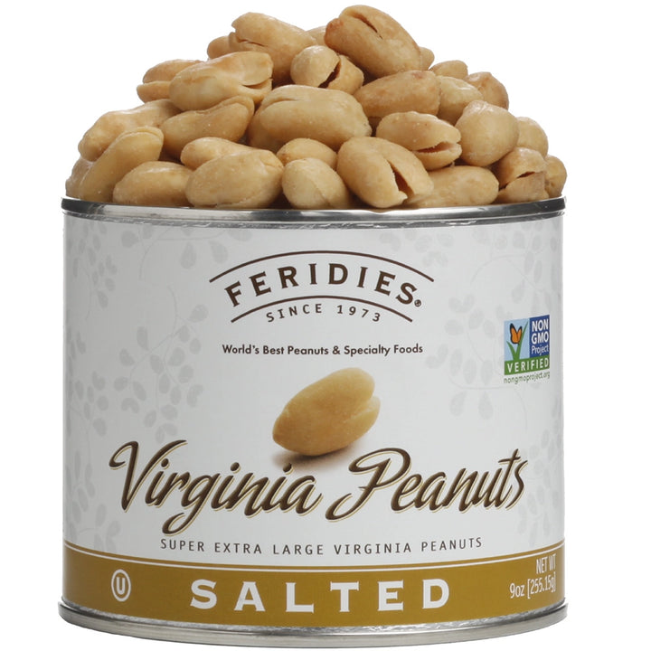 Salted Virginia Peanuts, 9oz Tin