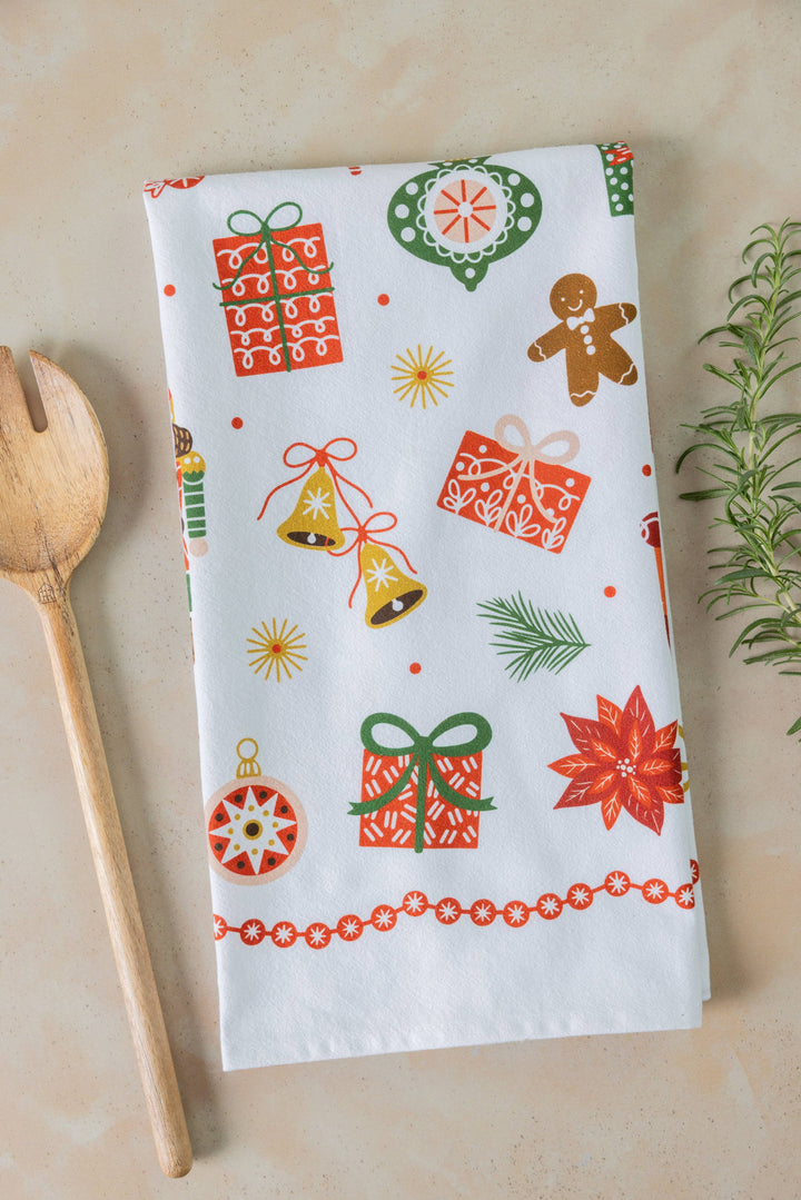 Gingiber - Festive Trinkets Tea Towel