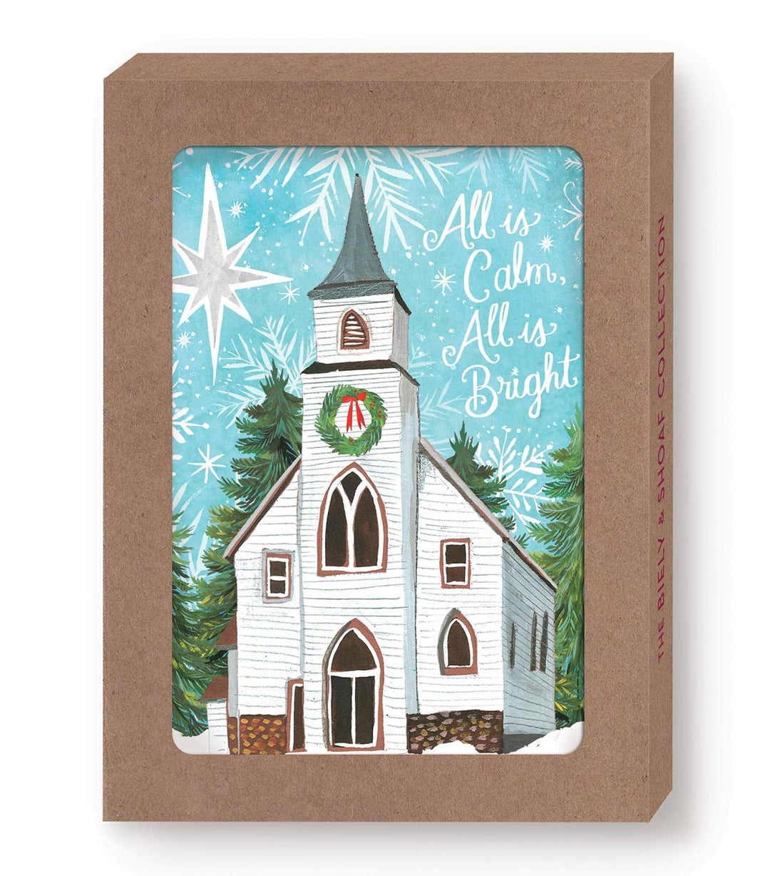 Calm & Bright Church Boxed Holiday Cards - Set of 10