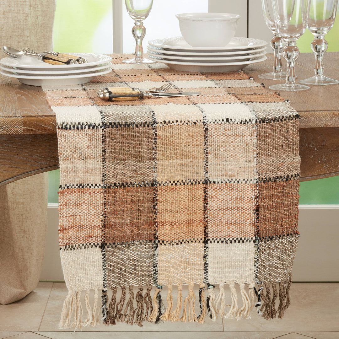 Checkered Design Table Runner