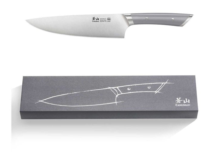 Helena Series 8-Inch Chef's Knife with Grey Handle
