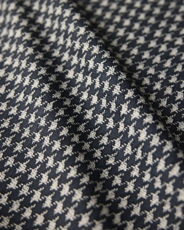 Houndstooth Black Table Runner