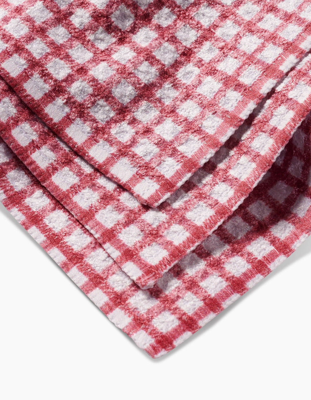 Fireside Plaid Red Dishcloth Set of 3