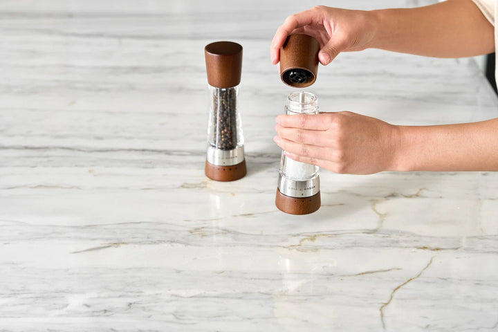 Derwent Salt & Pepper Mill Set, Forest Wood