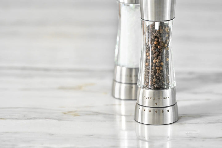 Derwent Salt & Pepper Mill Set, Stainless Steel