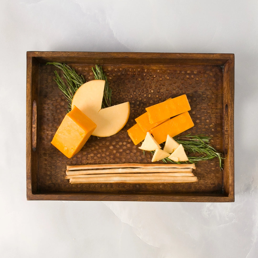 Rectangle Hammered Serving Tray