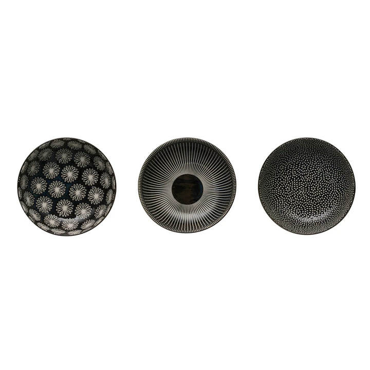 Dark Blue Stoneware Bowls