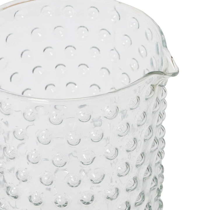 Glass Hobnail Pitcher