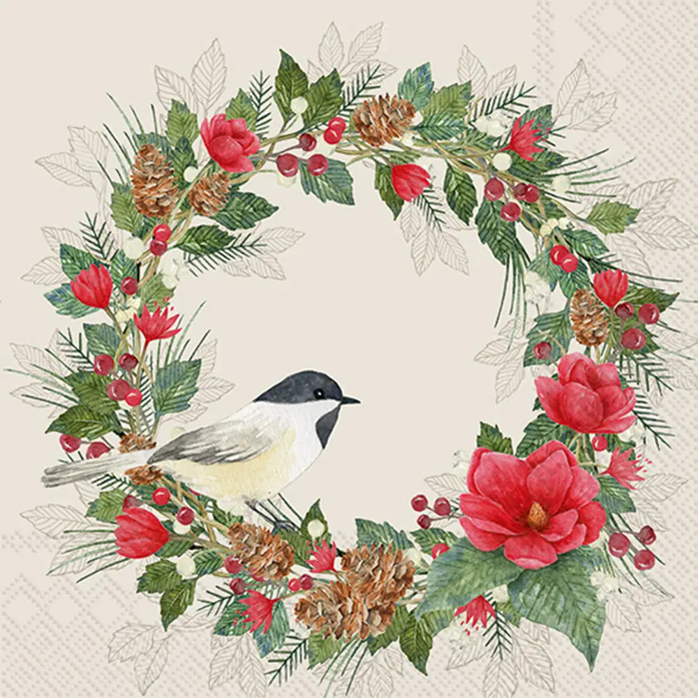 Christmas Joy Cream Lunch Napkin