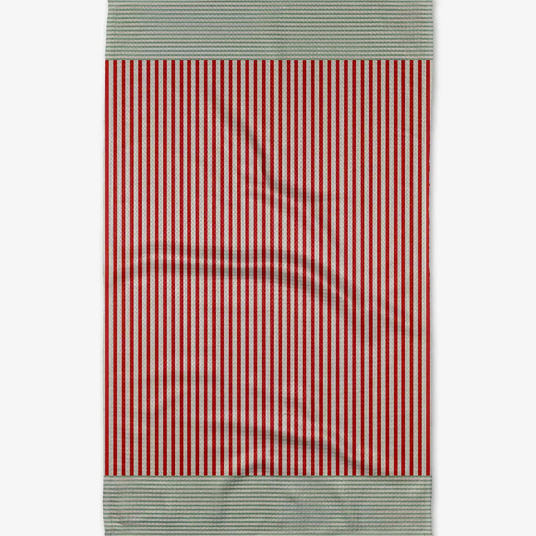 Mrs.Clause Stripe Kitchen Tea Towel