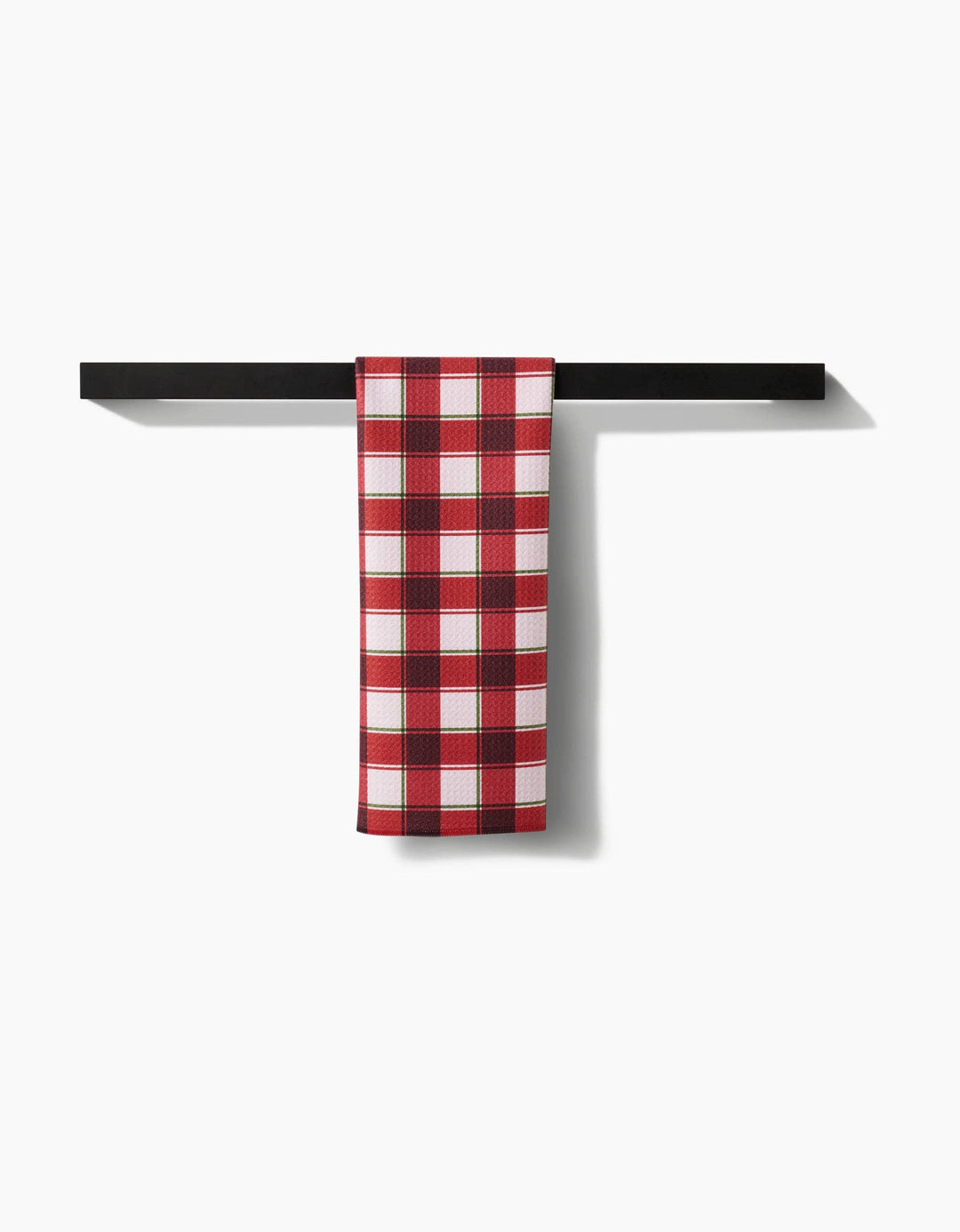 Jingle Plaid Kitchen Tea Towel