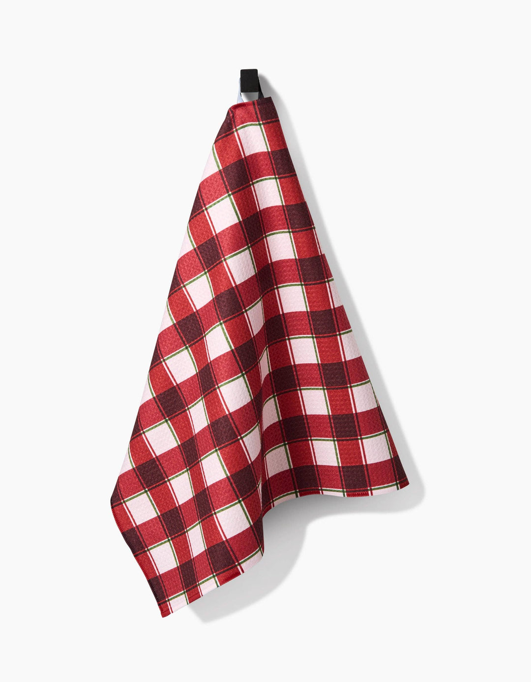 Jingle Plaid Kitchen Tea Towel
