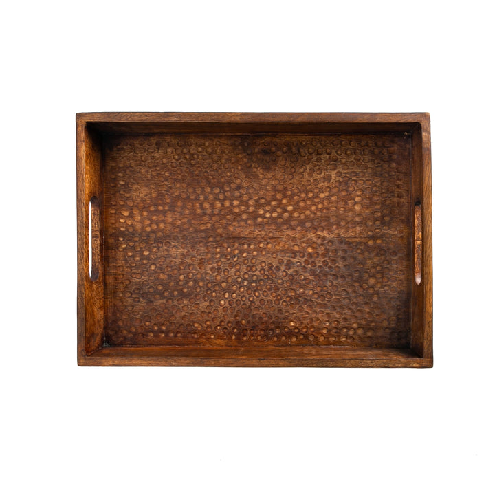 Rectangle Hammered Serving Tray