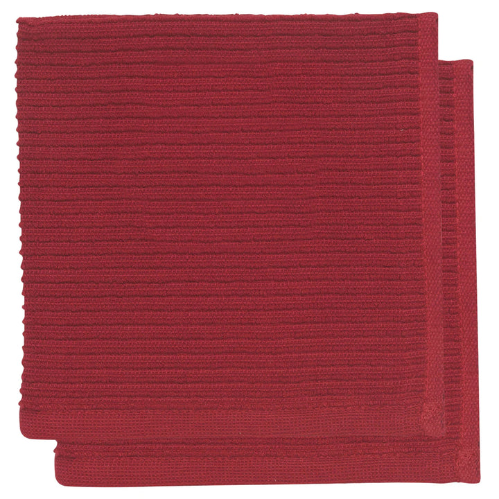 Ripple Dishcloths Carmine