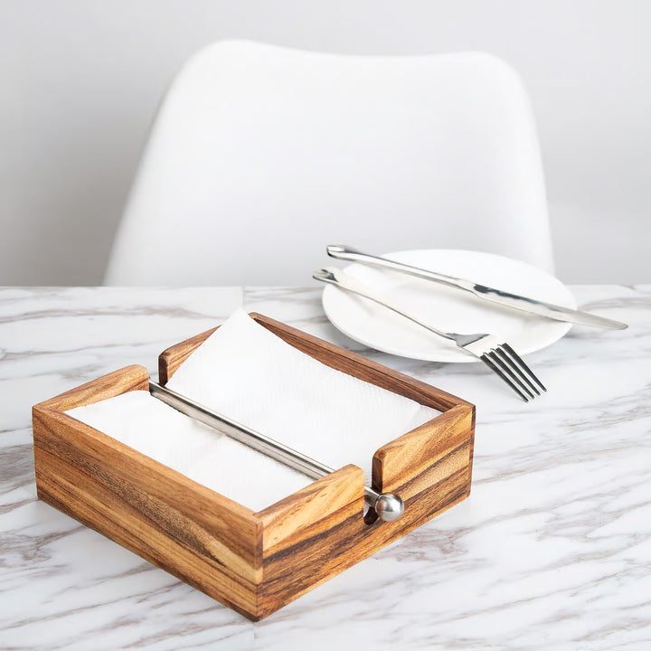 Fox Run Acacia Wood Napkin Holder