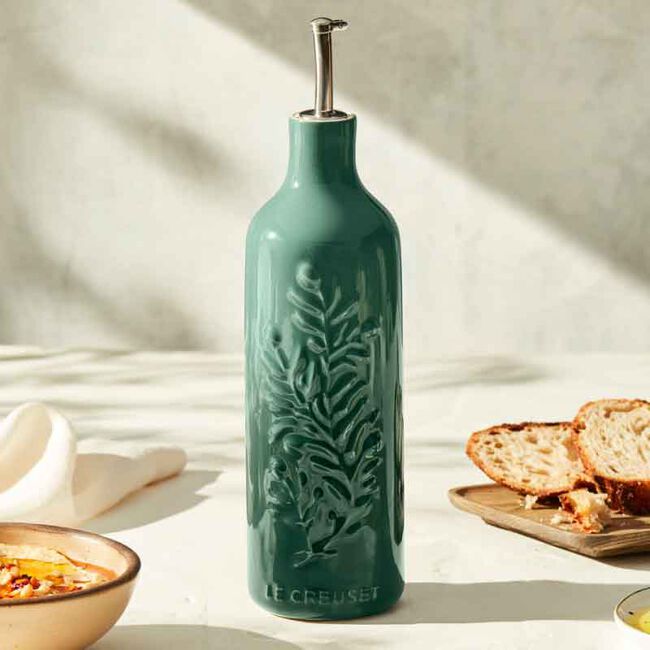 Olive Branch Collection Oil Cruet with Embossing - 20oz