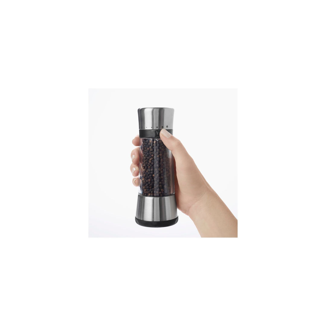 OXO Sleek Mess-Free Salt & Pepper Grinder Set