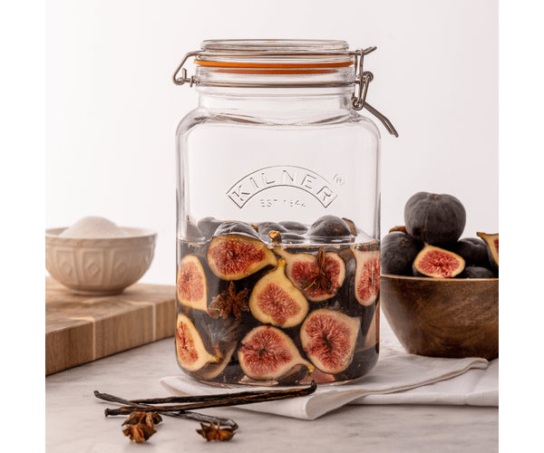 Clip Top Square Jar 102oz