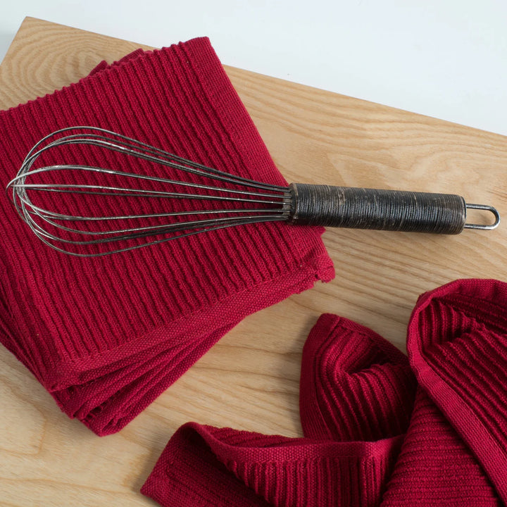 Ripple Dishcloths Carmine