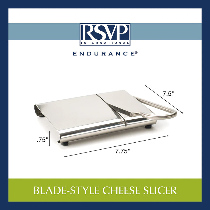 RSVP Stainless Steel Cheese Slicer with Blade