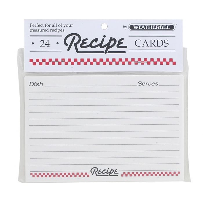 Weatherbee Recipe Cards 4x6, Set of 24 – The Cook's Nook weatherbee-recipe-cards-4x6-set-of-24-the-cook-s-nook