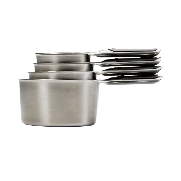 OXO 4-Piece Stainless Steel Measuring Cup Set