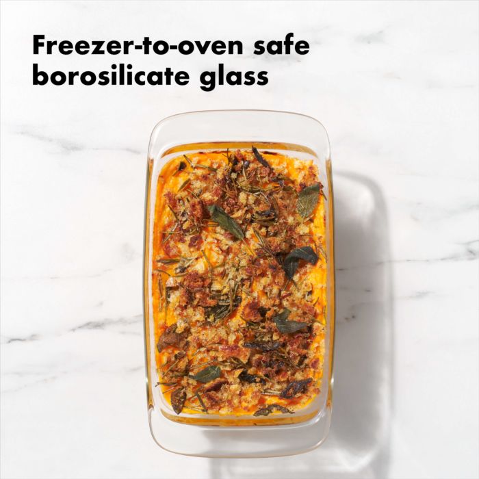 OXO Glass 1.6 Qt Loaf Baking Dish with Lid