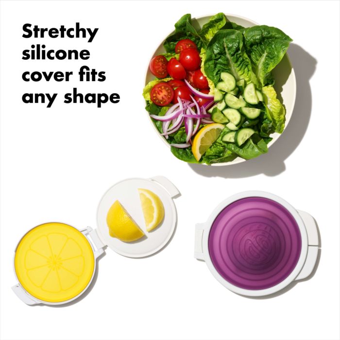 OXO Cut & Keep Silicone Produce Saver Set