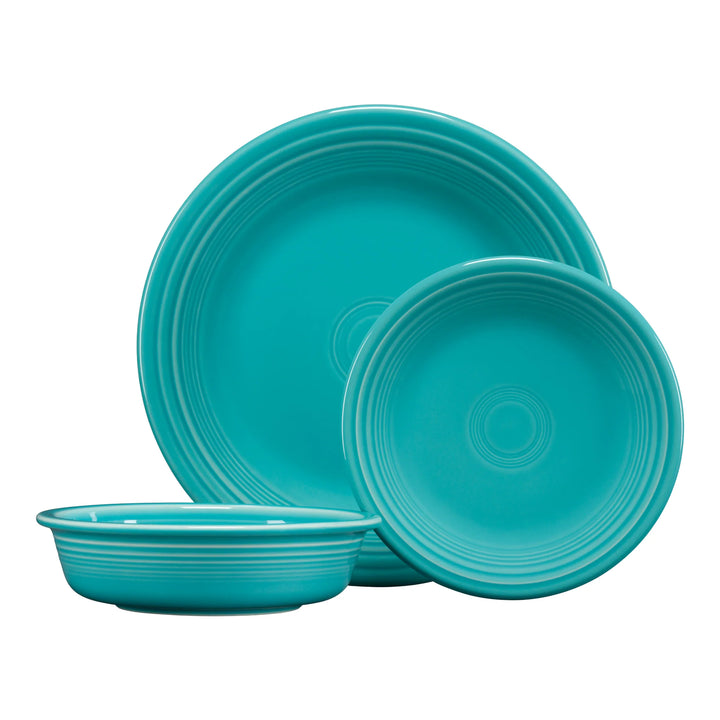 Fiestaware Classic Rim 3-Piece Place Setting