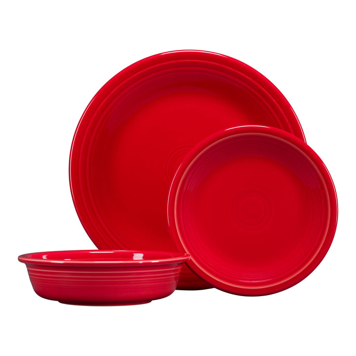 Fiestaware Classic Rim 3-Piece Place Setting